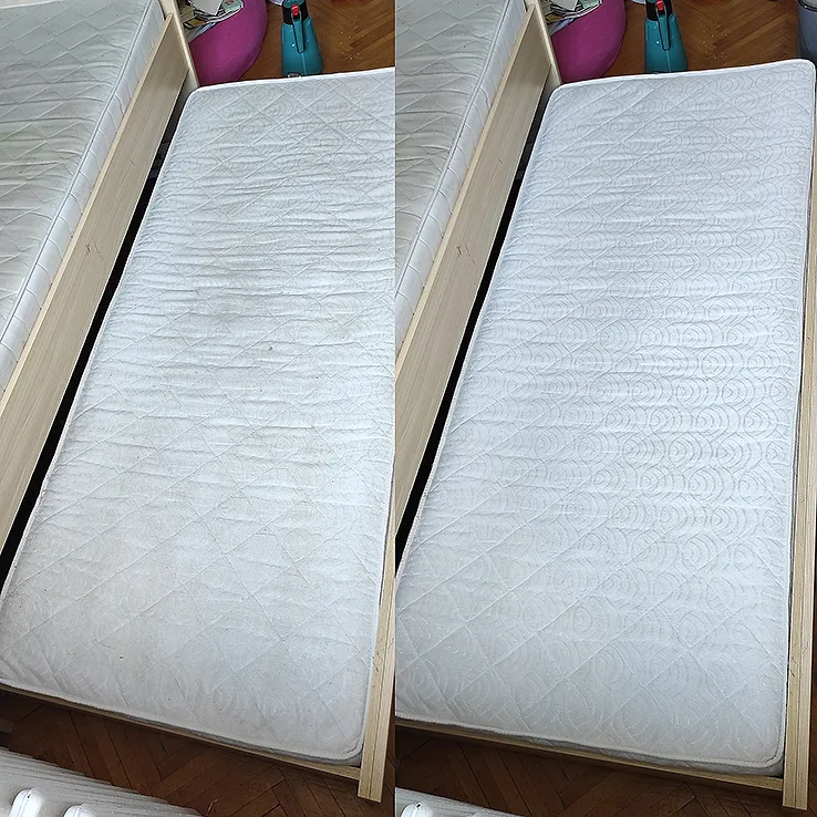 Dubinsko pranje nameštaja: pre i posle, dušek